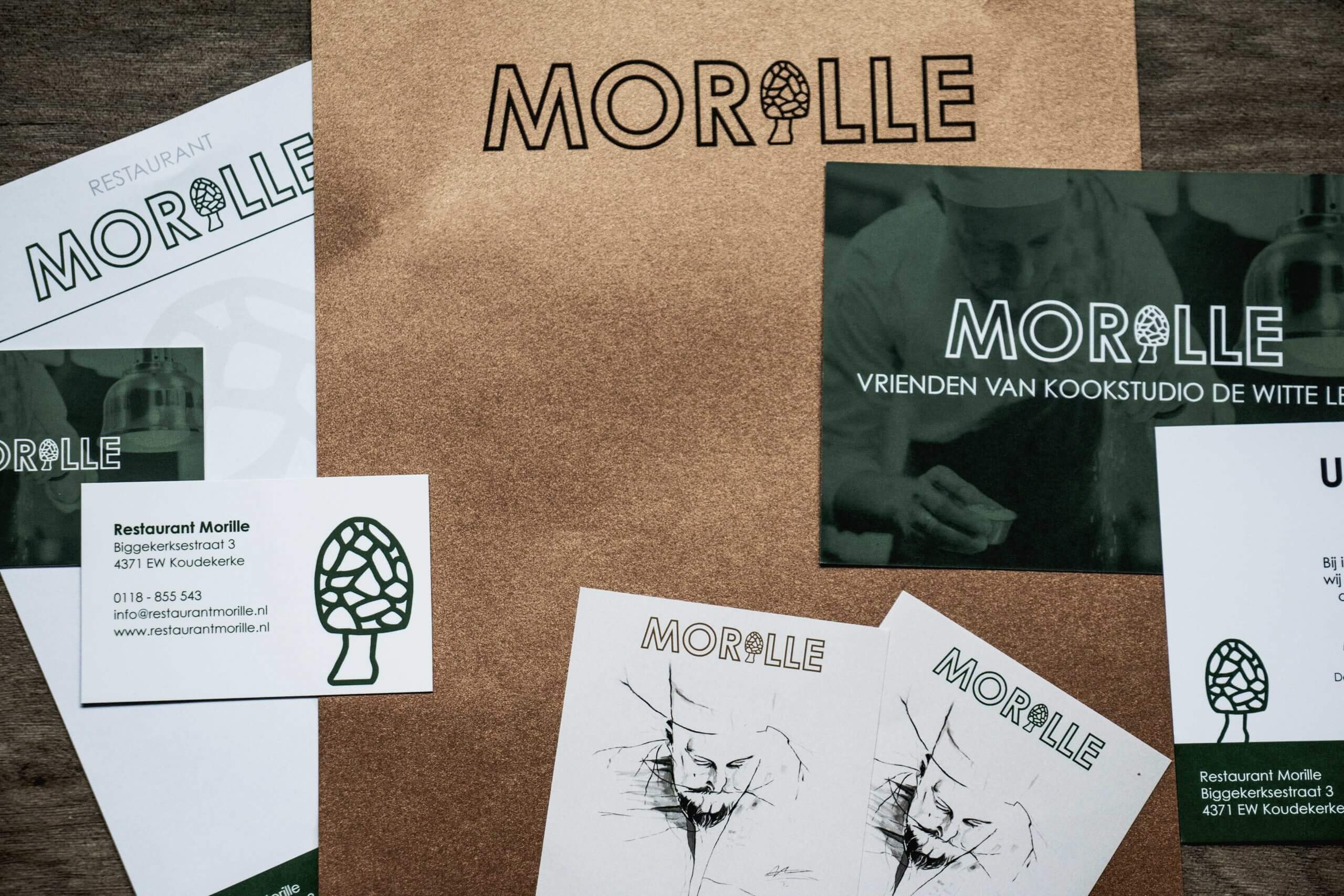 Nieuwe huisstijl en website voor restaurant Morille in Koudekerke