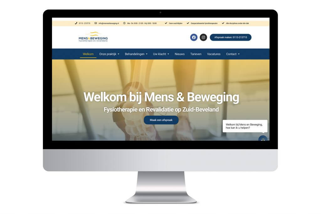 Mens en beweging website Origin Media
